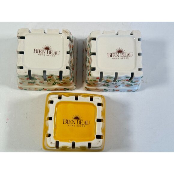 BIEN BEAU Ceramic Berry Basket Farmhouse Fruit Baskets Stoneware Harvest - Picture 10 of 10